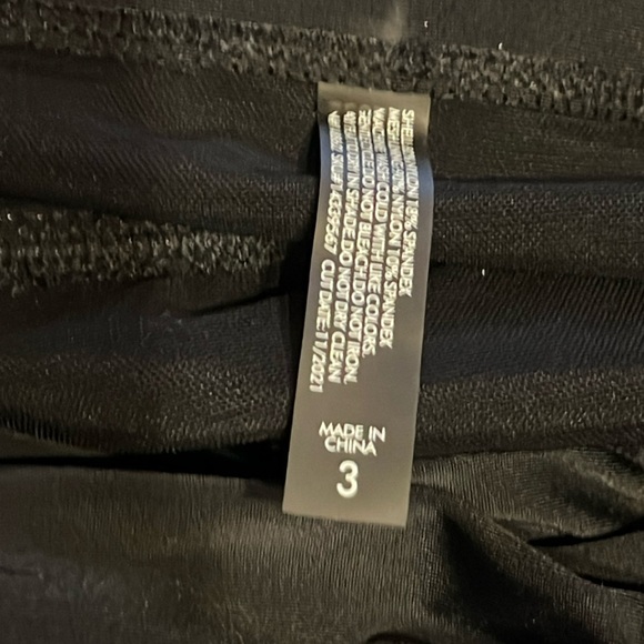 torrid Black Lattice Front Peplum Long Swim Dress 3X NEW - Picture 5 of 5